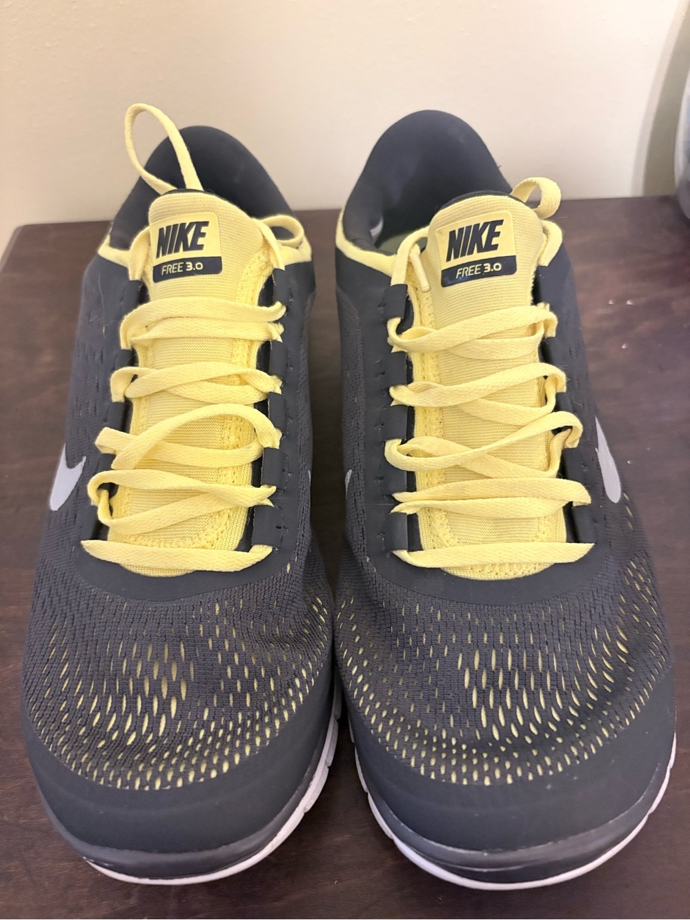 Nike Men's Free 3.0 Athletic Shoes - Black & Yellow